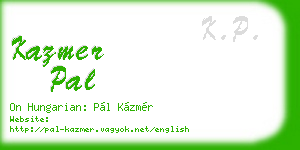 kazmer pal business card