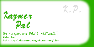 kazmer pal business card